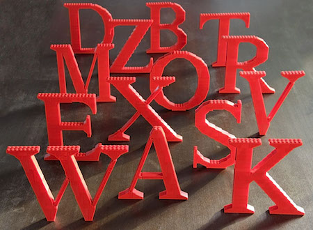 Assorted capital letters